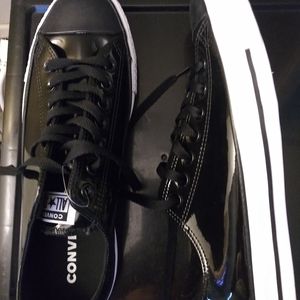 All⭐Star converse black charol